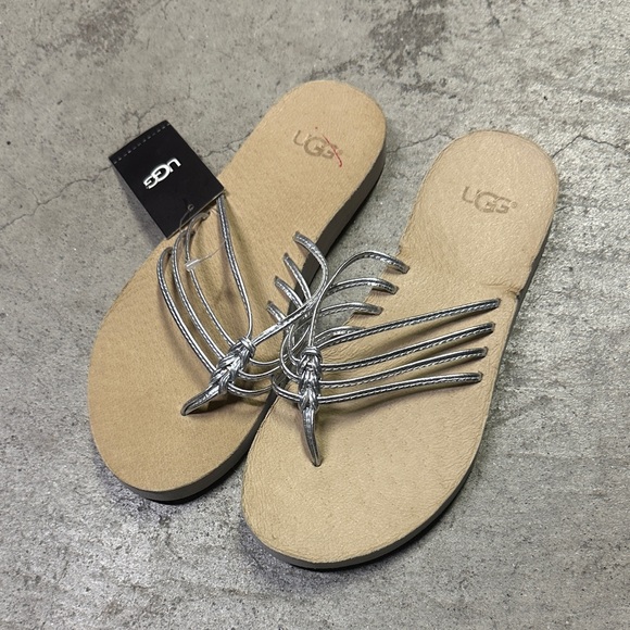 UGG Shoes - UGG Metallic Silver Women's Sandals